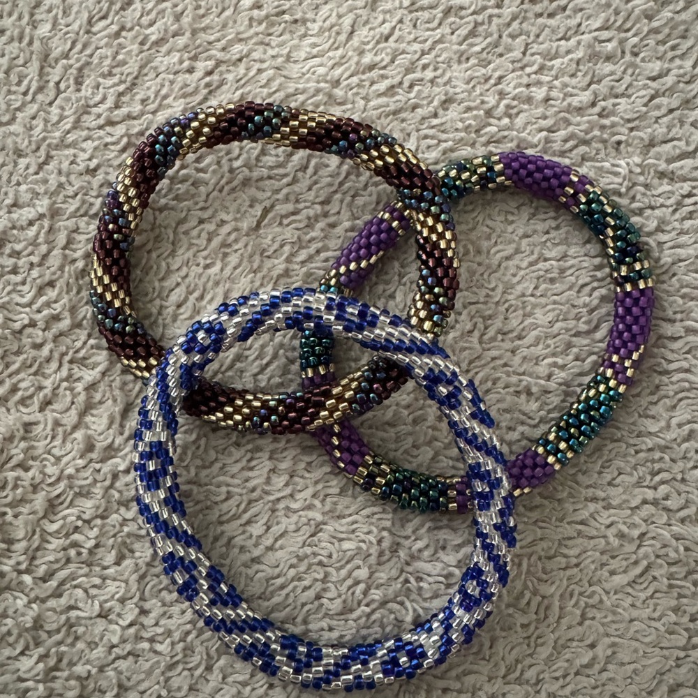 Colorful Beaded Bracelets Set